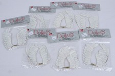 7 VTG Mangelsens Pearl Film Angel Wings Doll Craft Parts Pink White Glitter NOS