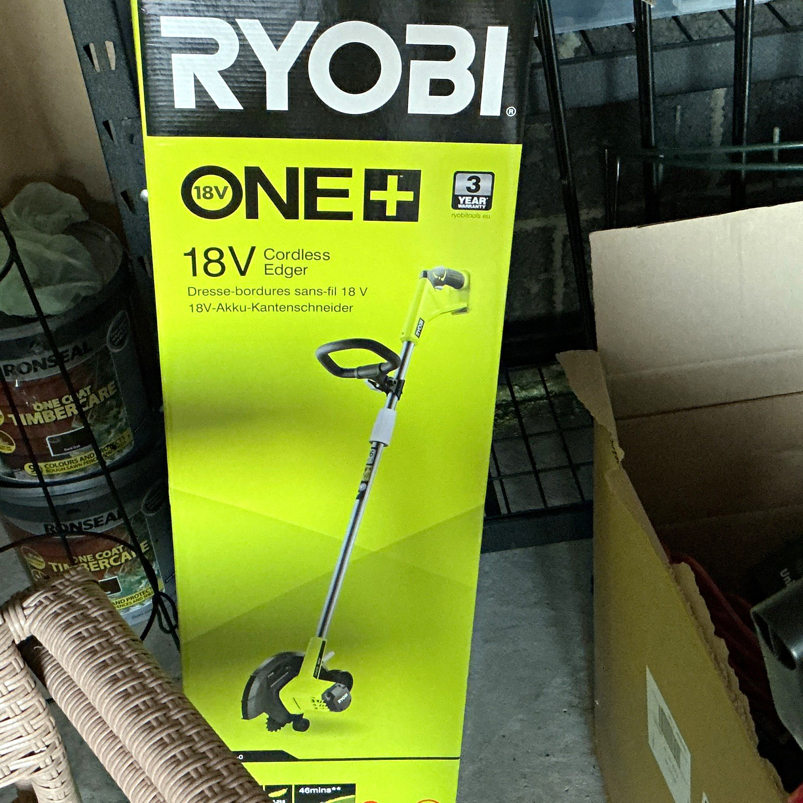 Ryobi ONE+ 18V Cordless Edger Tool - Includes New Battery Purchased Separately