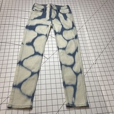 Abercrombie Kids Super Skinny Slim 7/8 Bleach Washed Jeans