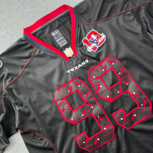 Nike Houston Texans JJ Watt 99 On Field Jersey Black 10th Anniversary Mens 52