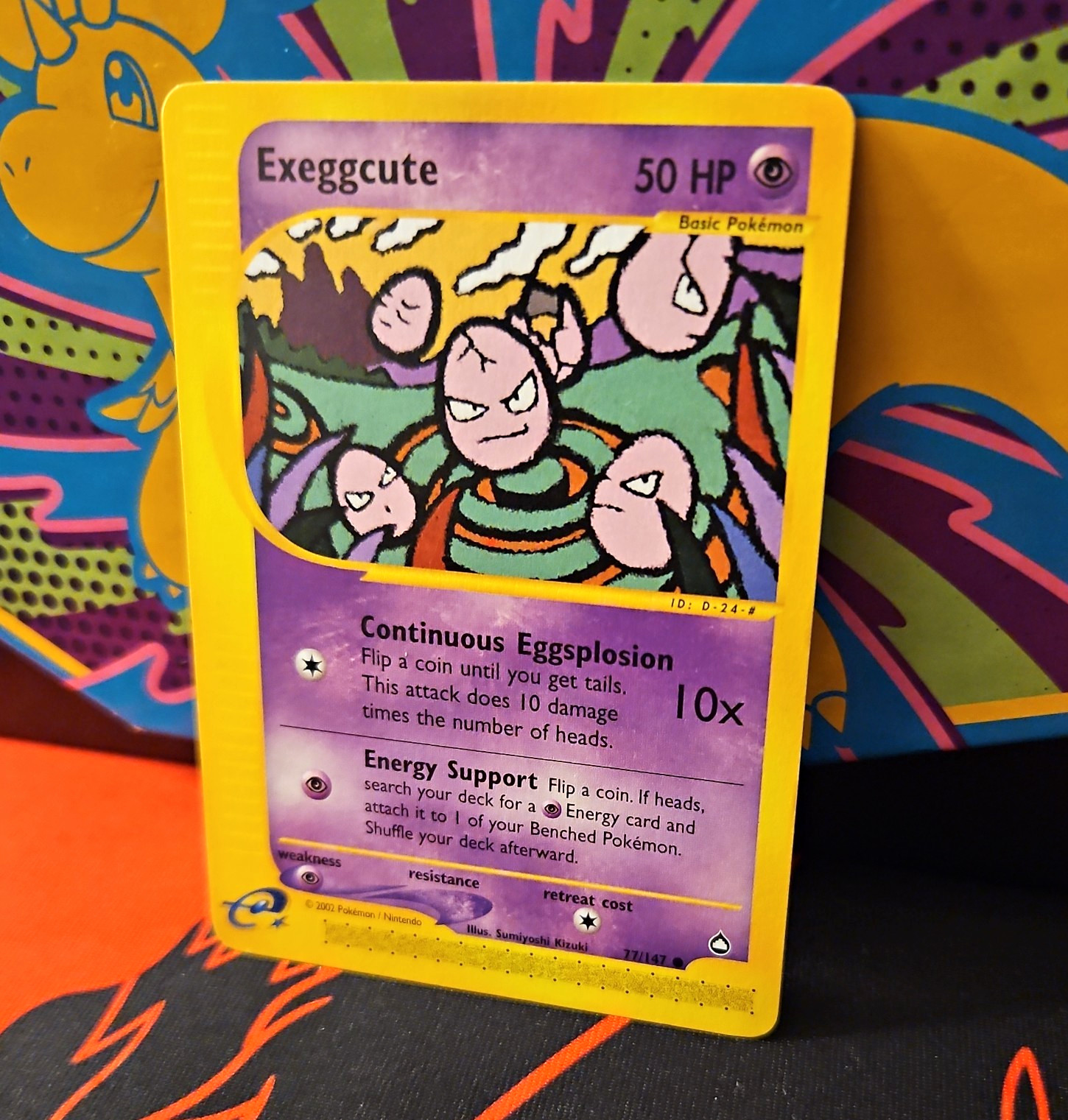 Pokemon Exeggcute 77/147 Aquapolis e-Reader WOTC Vintage Common NM 2003