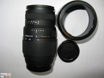 Tele Zoom Objektiv Sigma 70-300 mm DG 1:4-5,6 Macro 1:2 lens für Sony digital