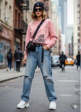 Love Moschino Text Sweatshirt Size S