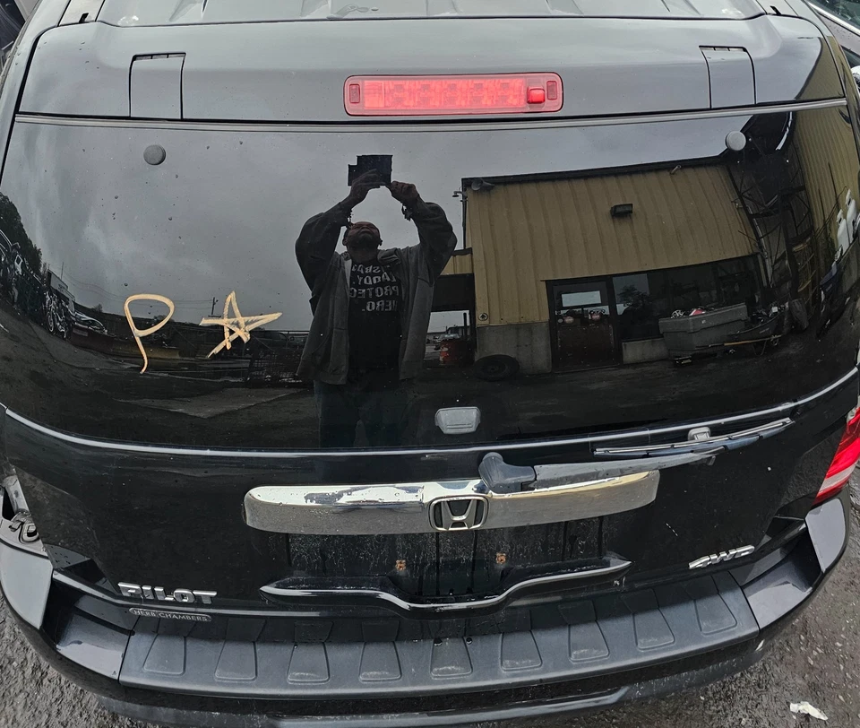 Alerón Honda Pilot 2010-2015 negro OEM alerón trasero puerta trasera freno de montaje alto inc. Foto 4 de 4