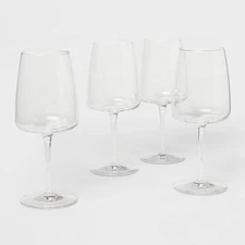 4pk Simbury Wine Glasses Red - Threshold