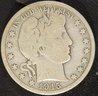 1915 D Denver Mint Barber Half Dollar