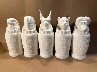 Canopic Jars, 3D Printed inspired by Classic Egypt, Multiple Variants.