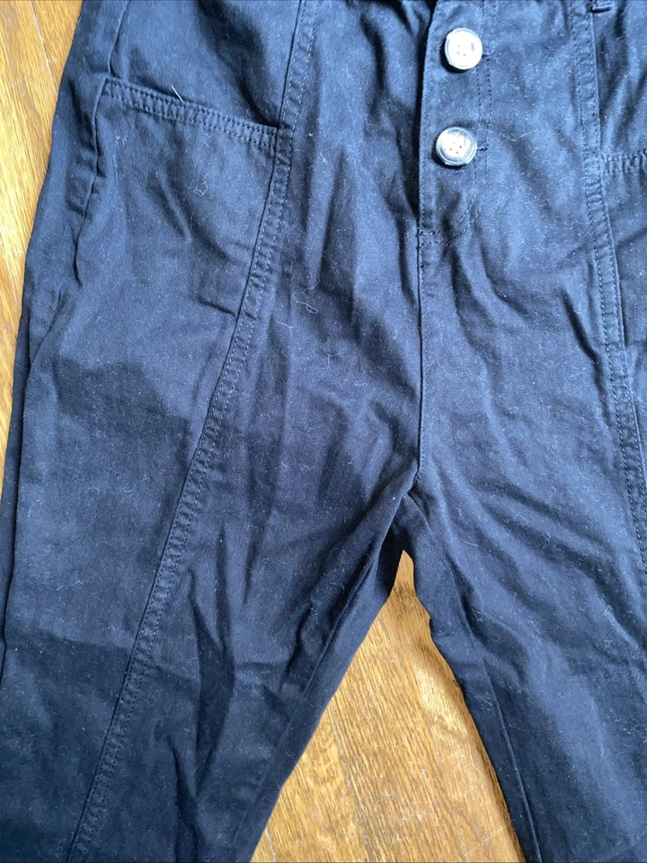 Boohoo Womens Joggers High Rise Black Tall Size 4 - Image 4 of 4