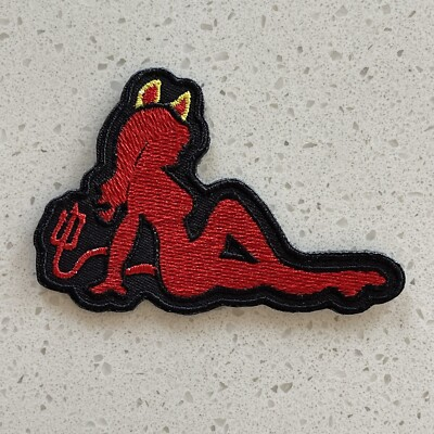 #ad #ad Sexy Red Devil Girl Patch Embroidered Iron 2x3 Inch $4.15