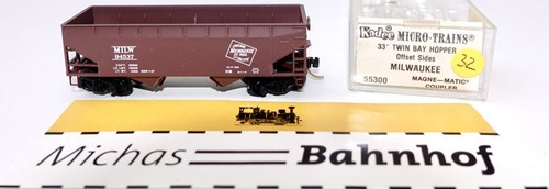 Micro Trains Line 55300 33' Twin Bay Hopper Milwaukee 94537 N 1:160 g32 å | Zustand: Gebraucht