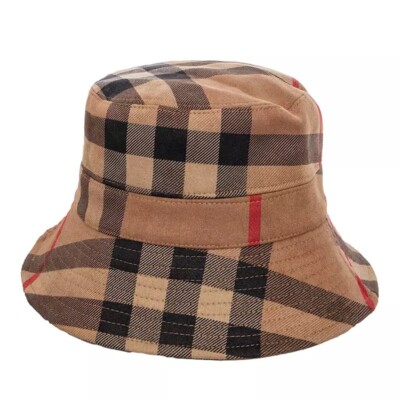 Women Summer Spring Winter Plaid Bucket Hat Fisherman Cap  display picture 3