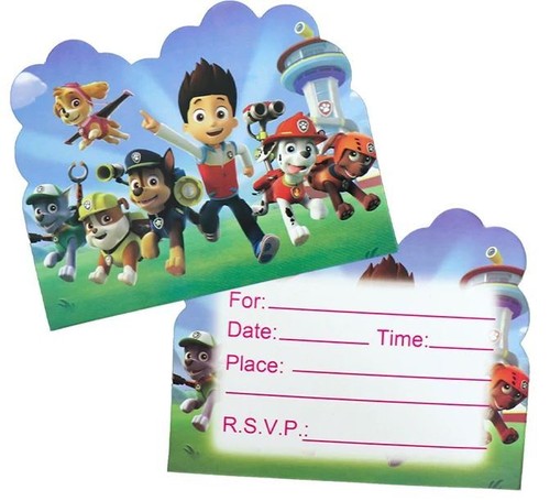 Paw Patrol Party Tableware Set Decorations Napkins Plates Cups Bags Balloons - Picture 3 of 40
