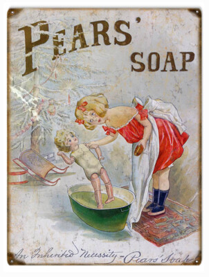 Vintage Style Metal Sign Pears Soap 9 x12 | eBay