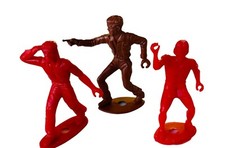 MPC cowboy western toy soldier army men lot vtg west 1960s marx hole base native