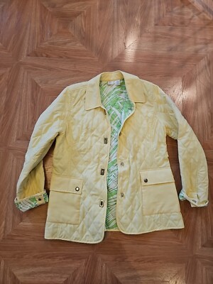 Real Clothes Saks Fifth Avenue Yellow  Jacket Women s Size 12