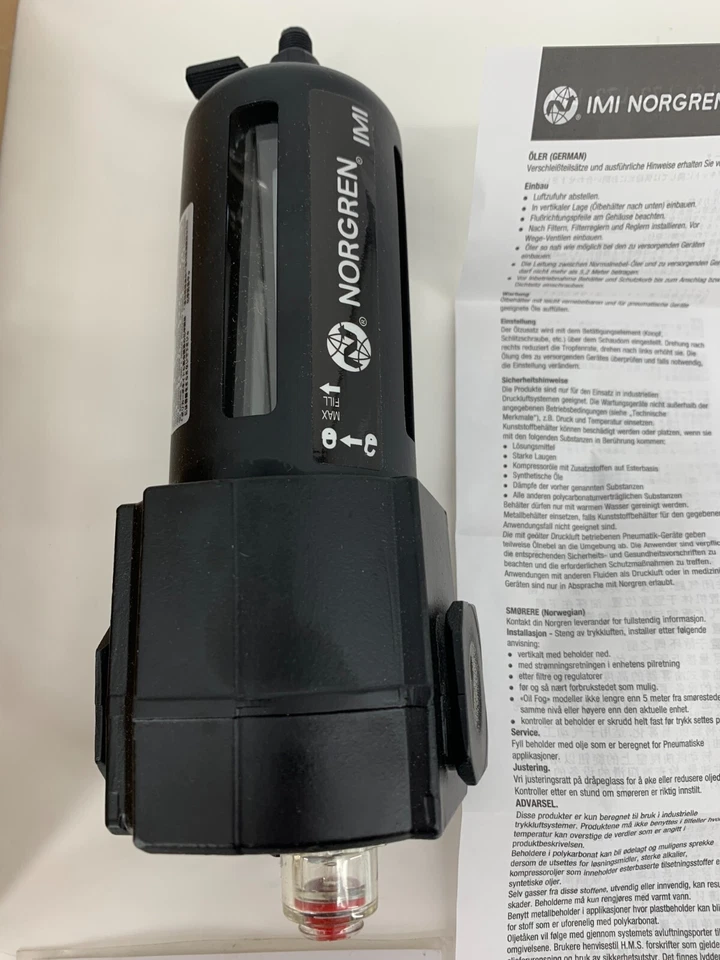 Norgren Excelon L74M-3AP-QPN Lubricator Micro-Fog 3/8" NPT Manual Drain - Image 4 of 4