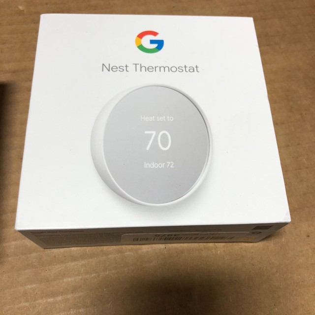 Google Nest Smart Thermostat, Snow GA01334US for sale online eBay