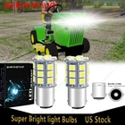 2X Blinding LED Bulbs For John Deere 316 317 318 330 322 420 430 Headlamp Bulbs