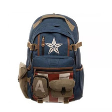 Marvel Comic Steve Rogers The Avengers Backpack Laptop Rucksack Captain America