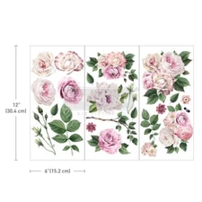 ReDesign with Prima Transfer - Delicate Roses
