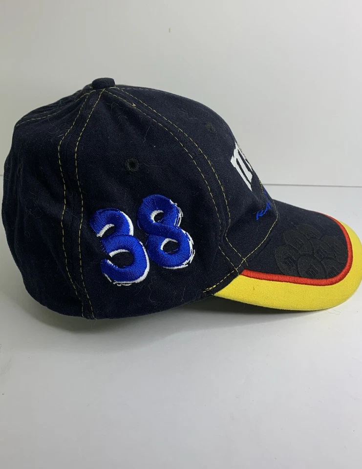 Кепка гоночной команды NASCAR M&M NO38 Elliot Sadler Black Chase подлинная облегающая кепка - Изображение 4 из 4