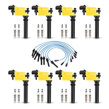 8 Ignition Coil & 16x Spark Plug & Wireset for Dodge Ram 2500 V8 5.7L UF378
