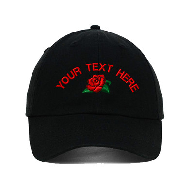 Custom Name Red Rose Embroidery Embroidered SOFT  display picture 1
