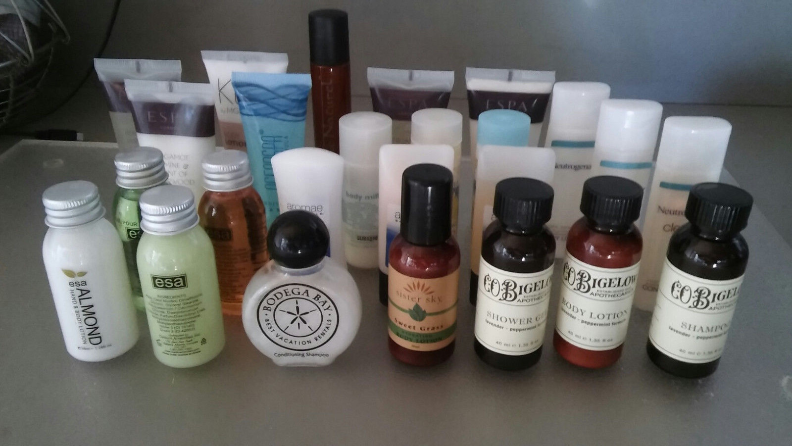 Lot 25 Travel Size Shampoo Conditioner Shower Gel Body Lotion by World Hotels