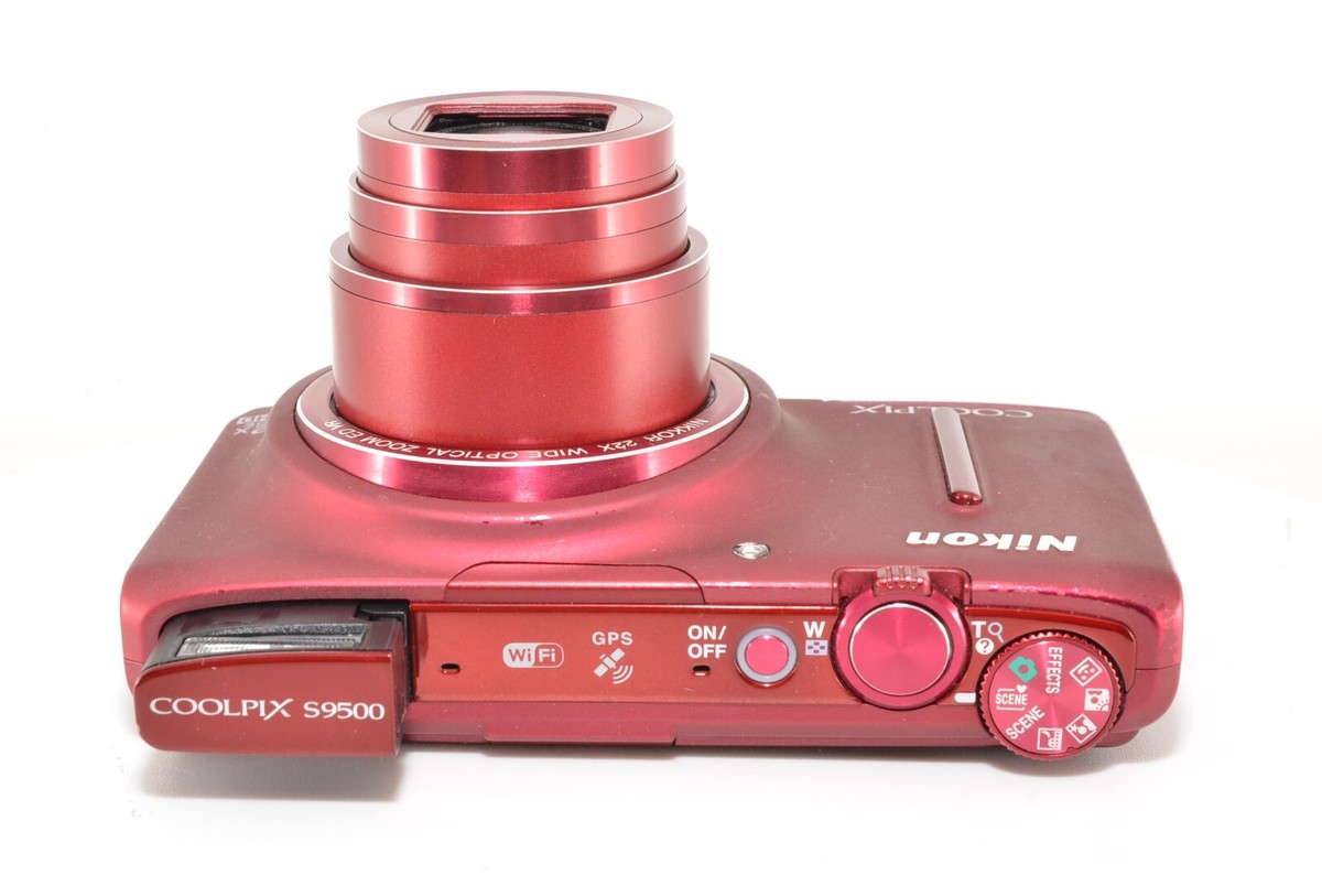 Nikon COOLPIX S9500 18.1MP Compact Digital Camera RED from Nikon COOLPIX S9500 18.1MP Compact Digital Camera RED from