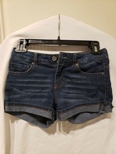 DKNY Hipsters Blue Jean Shorts Girls Size 10