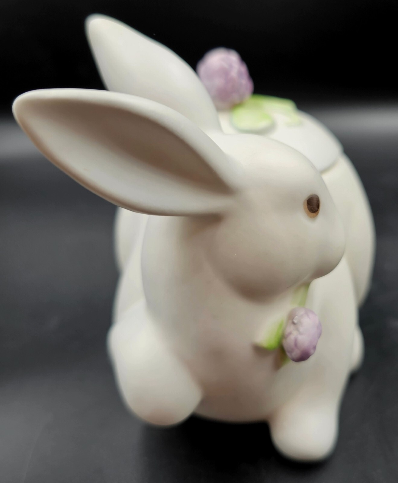 Vintage Fitz and Floyd Bunny Rabbit Lidded Candy Dish Trinket Box Japan ...