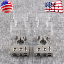 4/8 AWG Car Battery Terminal for HEAVY DUTY Clamp Positive & Negative Connectors