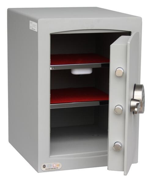 Securikey Mini Vault S2 Gold FR Fire Rated Size 2 Electronic Lock 41L 2 Shelf