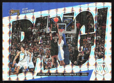 2021-22 Panini Mosaic Allen Iverson Bang! Mosaic Prizm #11 76ers 