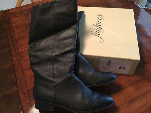 black leather chunky loafers