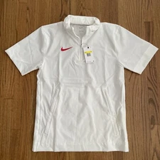 Nike Woven Football Coaches Jacket Short-Sleeve White Red DV6755-103 Men's Small