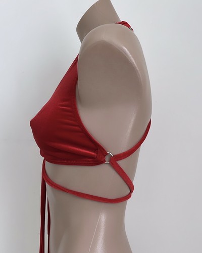 Schminke π« Velvet 5x ring halter top Polewear pole dance bikini style festival - Picture 15 of 20