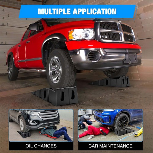 Nilight 6.7Inch Lift Heavy Duty Truck Ramps 16000lb Capacity Portable ...