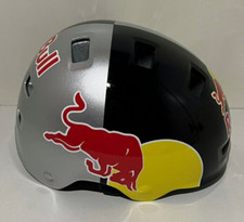 Casco Redbull FATTO A MANO nero BMX, motocross, skateboard, mountain/downhill bike