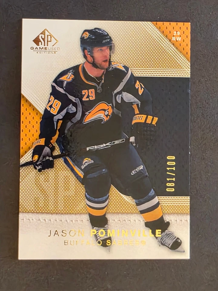 2007-08 SP Game Used Edition - Jason Pominville #89 Gold /100 - Image 2 of 3