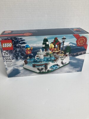 Lego 40416 Ice Skating Rink Retired 2020 Christmas Promo New