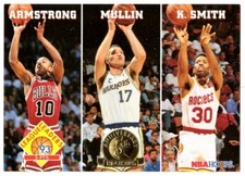 1992-93 NBA Hoops Gold League Leaders 3-Point FG% #288 Armstrong/Mullin/K Smith