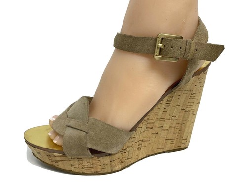 Sandalias de cuña de mujer Michael Kors Tacones Plataforma y Correa en el  tobillo de cuero Talla 9.5M | eBay