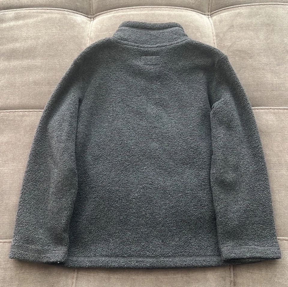Children’s Place Boys Charcoal Grey Fleece 1/4 Zip Pullover Sweatshirt Size 5T - Image 4 of 4