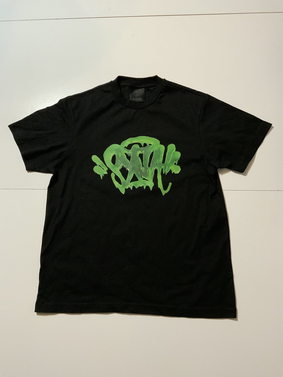 Syna World Central Cee Slime Green Black S/S Crewneck