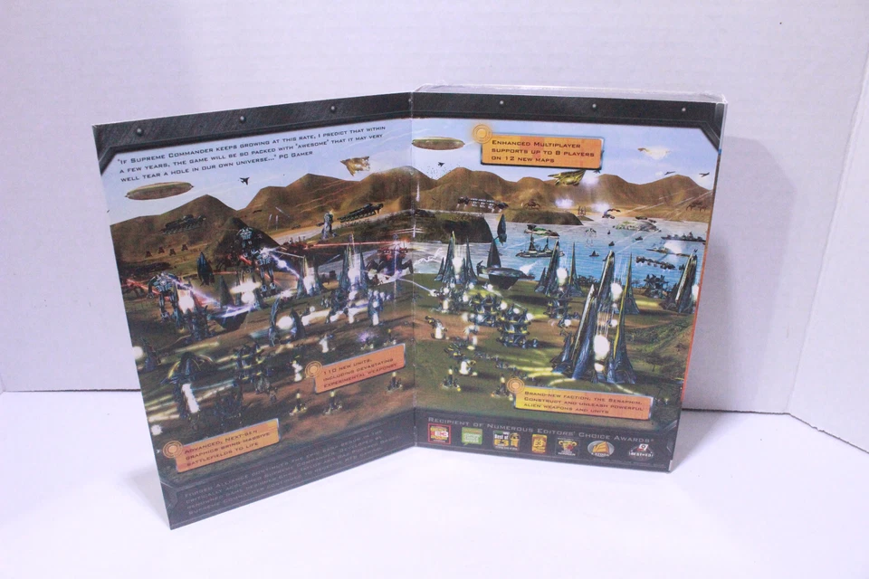 Supreme Commander: Forged Alliance (PC, 2007) THQ Gas Powered PC DVD NEW Sealed - Image 2 of 4