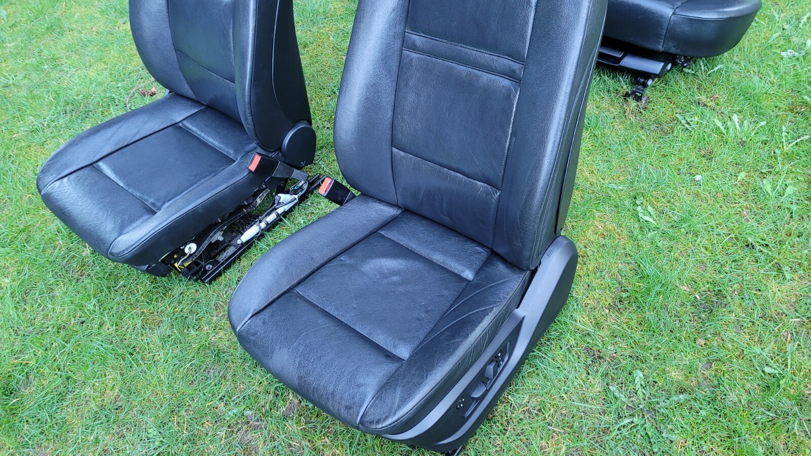 2007 2013 BMW E70 X5 Front Rear Seat Seats Set 2nd Row Black Heated