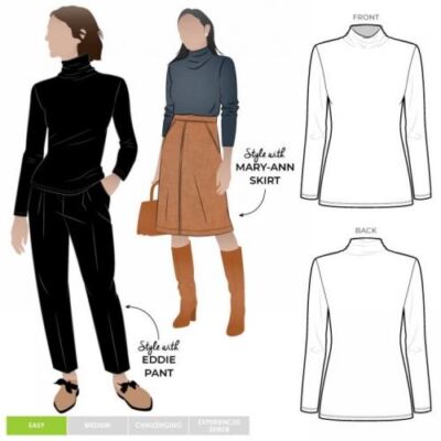Style Arc Schnittmuster Debra Zebra Top Größen 18-30
