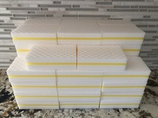40 PACK YELLOW Magic Melamine Sandwich Sponge Eraser Heavy Duty Extra Durable
