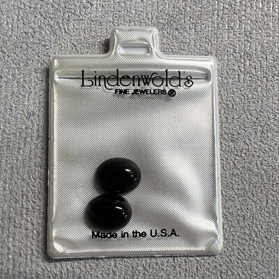 Stone Lindenwold's Two EBONY BLACK Simulated Gems